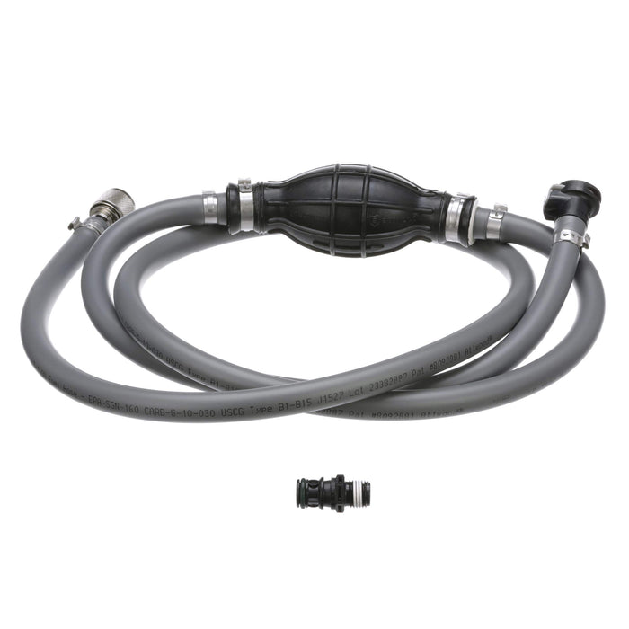 Attwood 93806FUS7 Fuel Line Hose Kit w/ Universal Sprayless Connector for Force, 3/8" x 6'