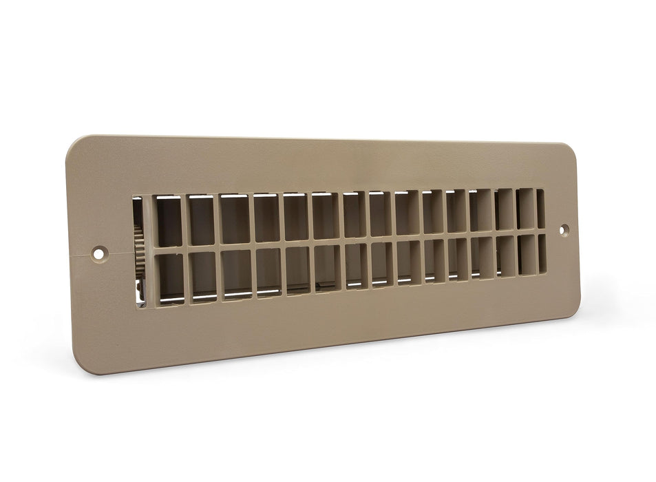 B&B Molders 94260 Floor Register, w/ Damper, Tan