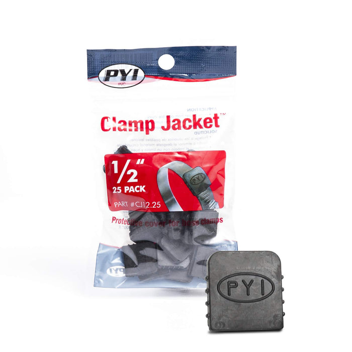 PYI CJ-122-5 Hose Clamp Jacket 1/2", Black, 25/Pk