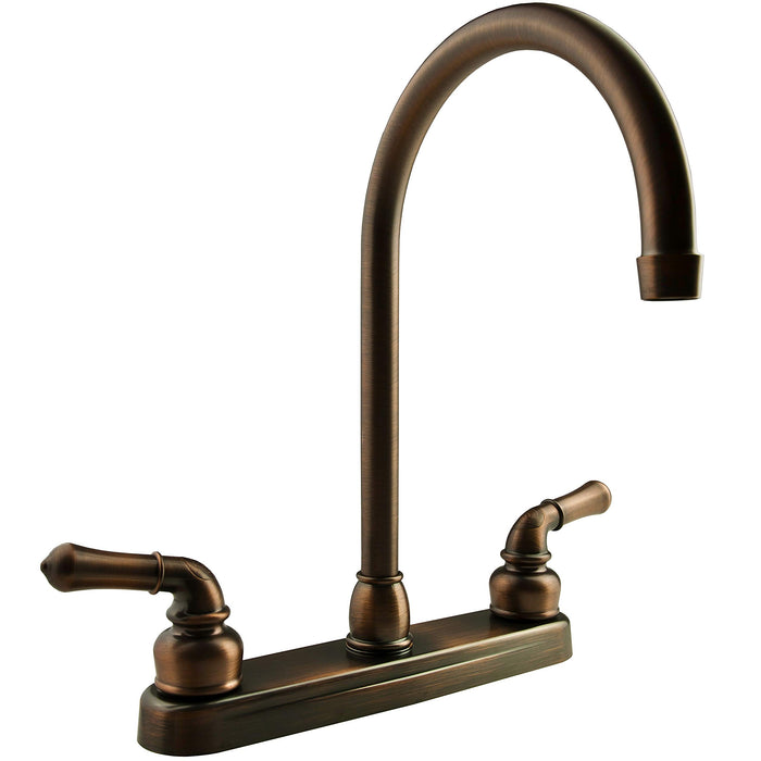 Dura Faucet DF-PK330HC-ORB J-Spout Kitchen Faucet, Oil Rub Bronze
