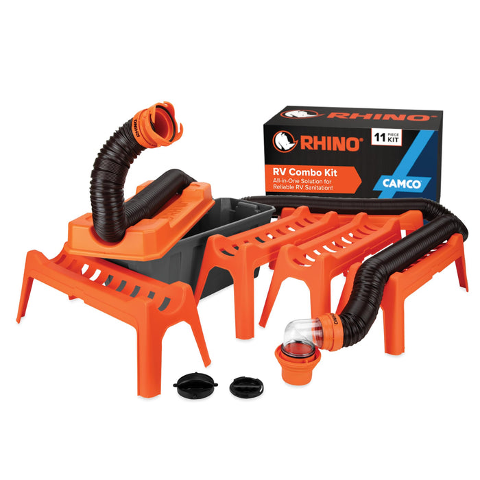 Camco 43075 Rhino RV Combo Kit, w/20' RhinoFLEX Hose