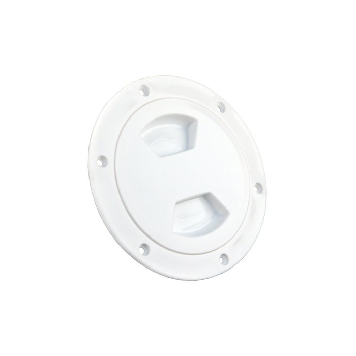 JR Products 31005 4" Access/Deck Plate, White