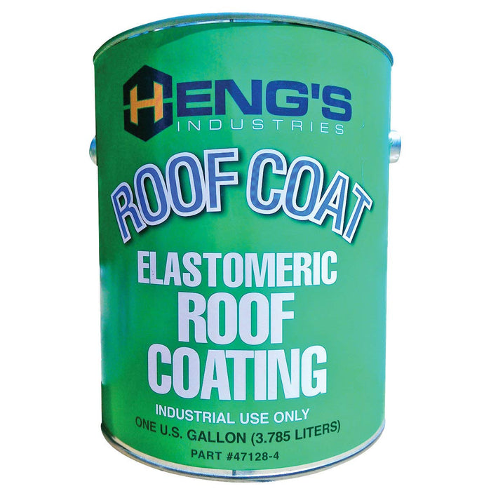 Hengs 47128-4 Elastomeric 100% Acrylic Roof Coating, White, 4/case