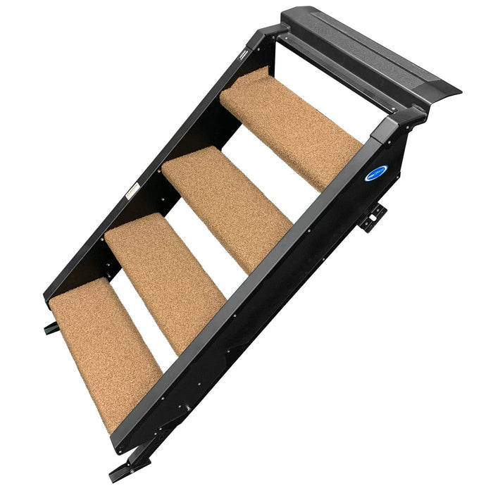 Prest-O-Fit 2-0537 Trailhead RV 4-Step, 23.5" Step Rug for MORryde Stepabove, Buckskin Brown