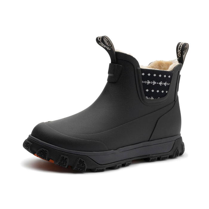 Grundens 60047-001-1008 Women's Deviation Sherpa Ankle Boot-Black-W 8