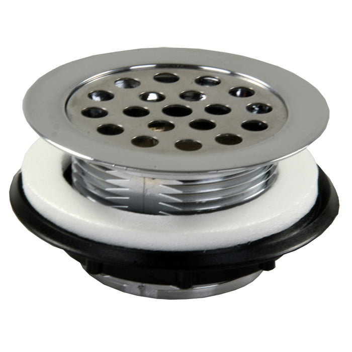 JR Products 95175 Chrome Plastic RV Shower Strainer with Grid