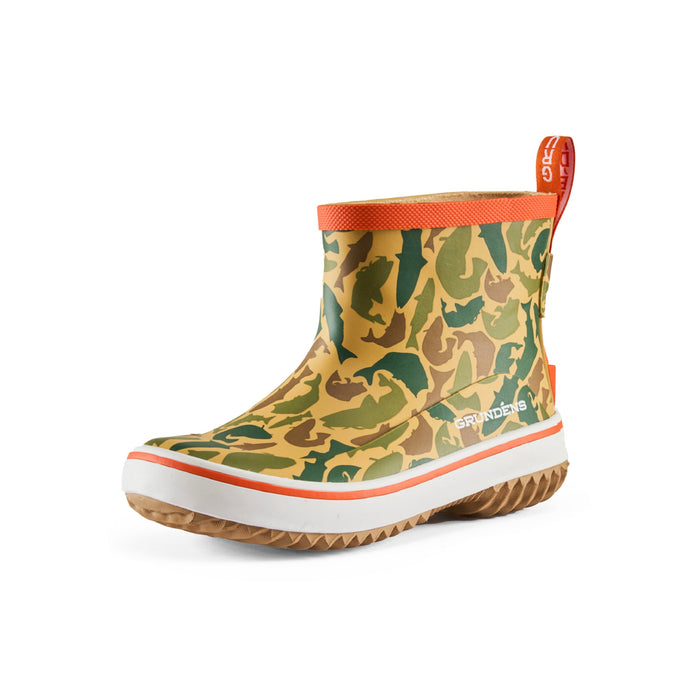 Grundens 60065-926-2003 Kid’s Guppy Rain Boot-Fish Camo-3