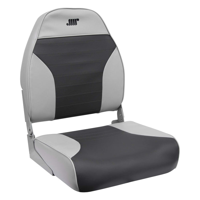 Wise Seats 8WD588PLS-664 Wise Mid Back Fishing Seat, Gray/Charcoal