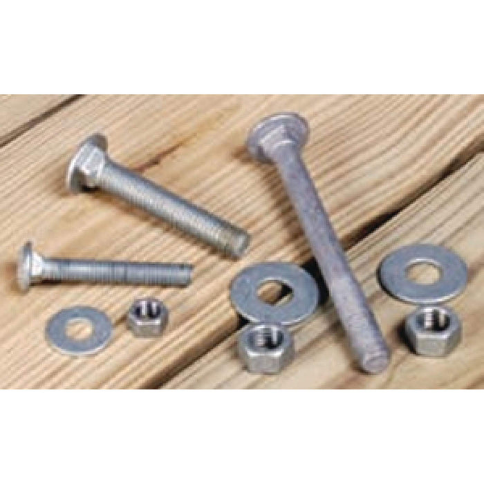 Tie Down Engineering 26534 Dock Hardware Hot Dipped Galvanized Carriage Bolt Set, (8 Per Bag)