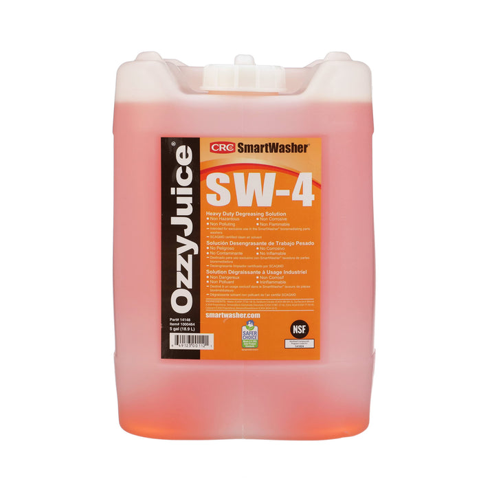 CRC 14148 OzzyJuice SW4 Heavy Duty Degreasing Solution, 5 Gal.