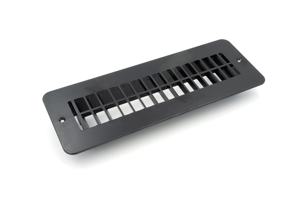 B&B Molders 94257 Floor Register, w/o Damper, Black