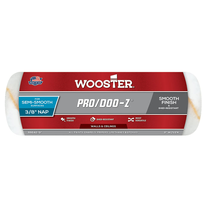 Wooster Brush RR642-9 Wooster Outdoors Unltd. Pro Doo-Z Roller, 9" Semi-Smooth