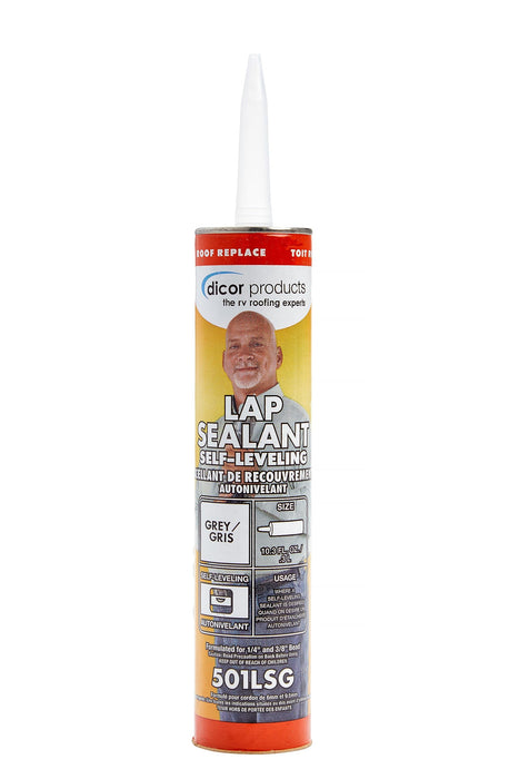 Dicor Corporation 501LSG-1 EPDM Rubber Roof System Self-Leveling Lap Sealant, Grey