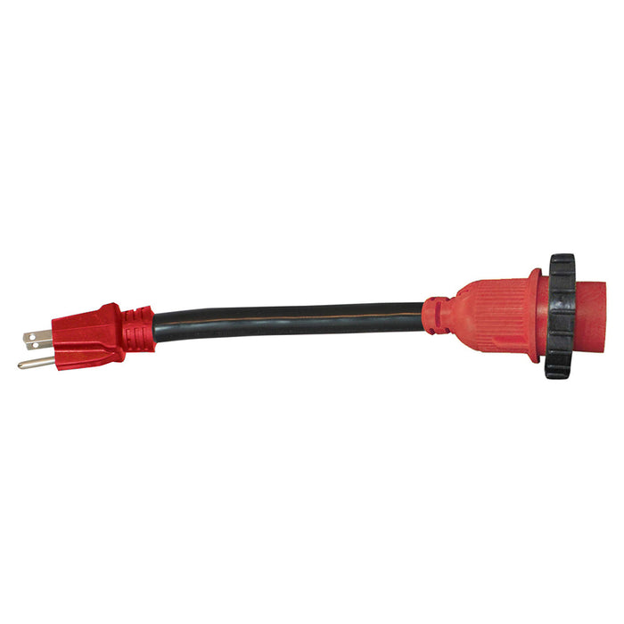Valterra A10-1530D Mighty Cord 15AM-30AF Detachable Adapter Cord, 12", Bulk
