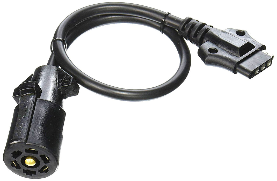 Optronics A57WBP 7-Way Round Blade to 5-Way Flat Pin Connector Adapter 16" Cable