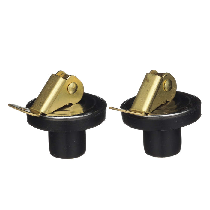 Attwood 7534A3 Livewell/Bailer Drain Plug, Brass Snap-Handle