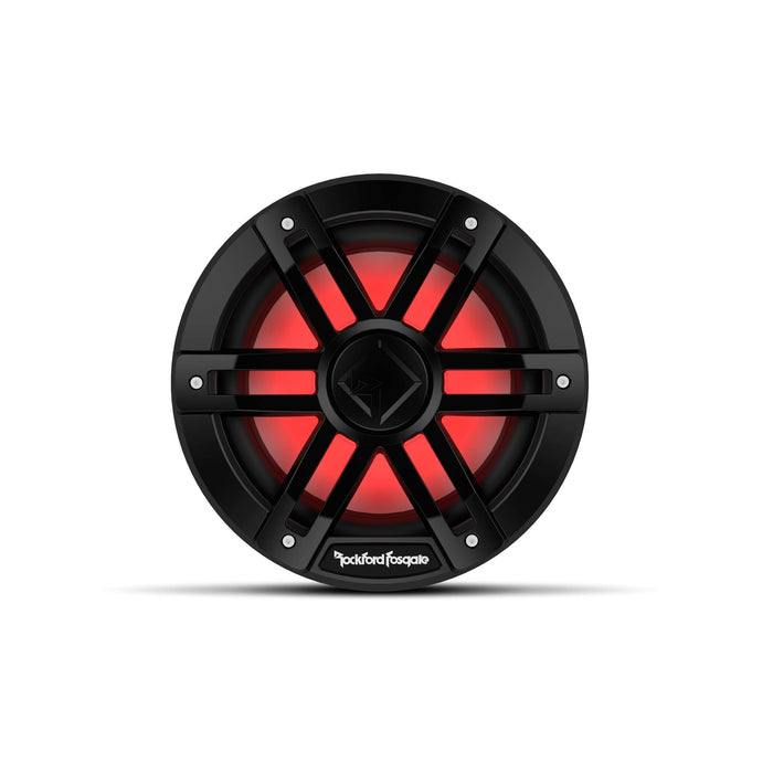 Rockford Fosgate M1D4-8B DVC 2Ω Color Optix Marine Subwoofer, 8" w/ Black Grills