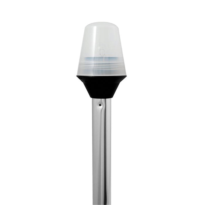 Attwood 5100-24-1 Frosted Globe All-Round Light, 2-Pin Standard Pole 24"