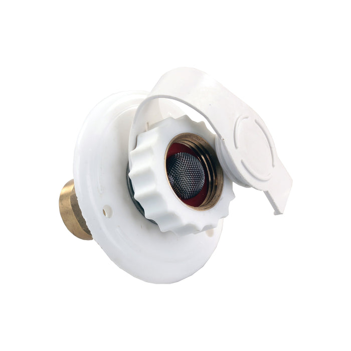 JR Products 62135 White Plastic RV City Water Flange
