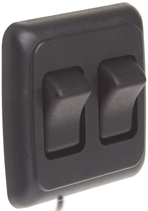 JR Products 12235 Double RV Rocker Switch Assembly with Bezel