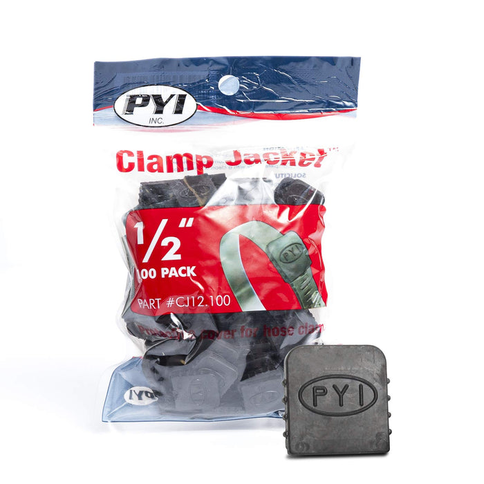 PYI CJ-121-00 Hose Clamp Jacket 1/2", Black, 100/Pk
