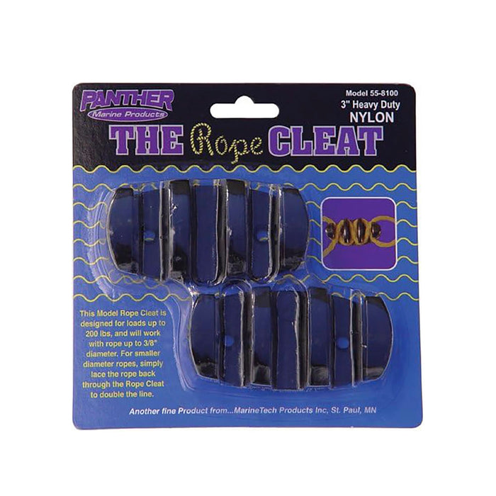 Panther Products C55-8100 Panther 3" Original Gripper Rope Cleat (2 Per Pack)