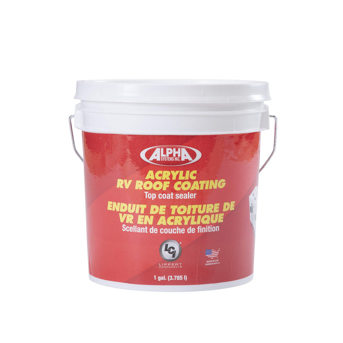 Lippert 862401 Alpha Systems Acrylic Rv Roof Coating, Gal.