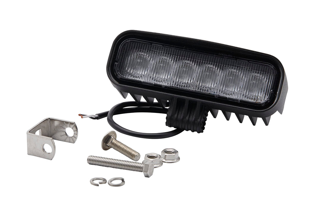 Seachoice TLL60FBSCH 51641 LED Flood Beam Rectangular Work Light, 12/24V, Black Housing, 6 LEDs