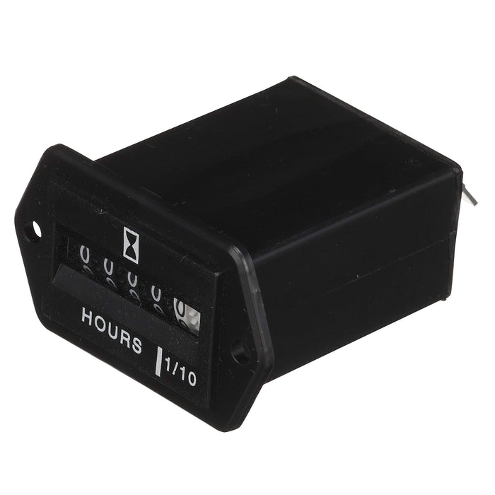 Seachoice 15321 Hourmeter Gauge for Boats, Rectangular, Black