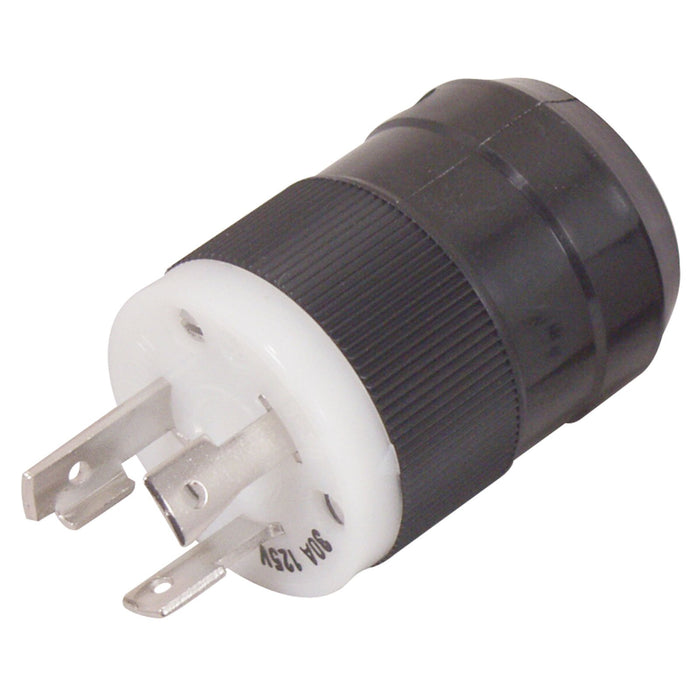 Marinco 305BP 3-Wire 30 Amp/125V Locking Charging/Trolling System Male Plug