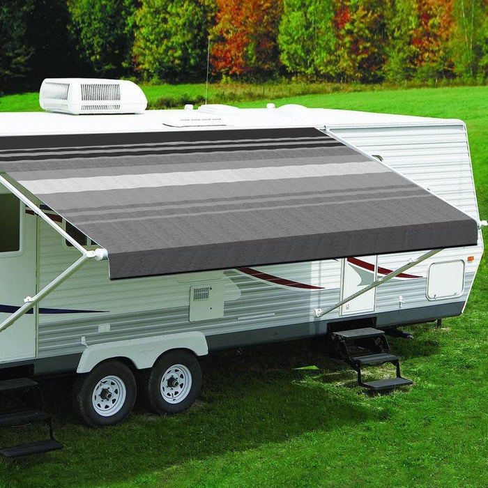 Powerwinch EA168D00 Carefree Fiesta Patio Awning, 16', Black/Gray