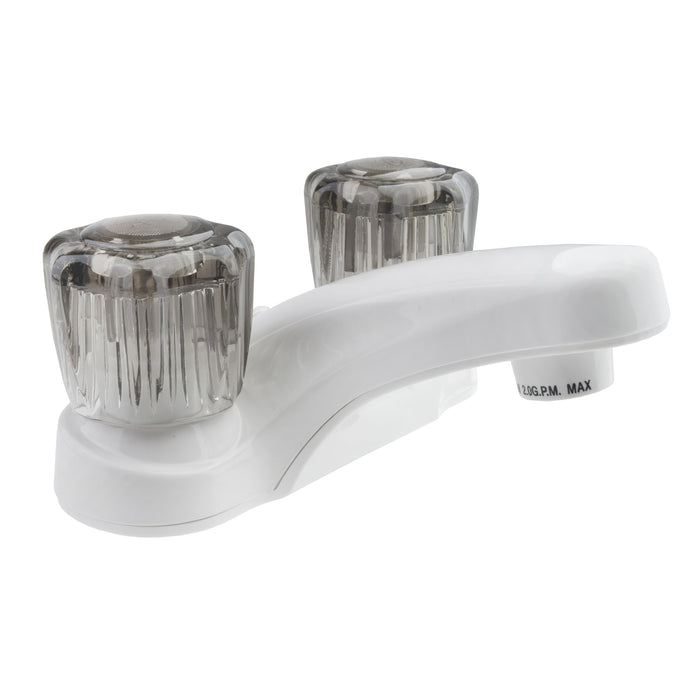 Dura Faucet DF-PL700S-WT Two Handle Lavatory Faucet, White
