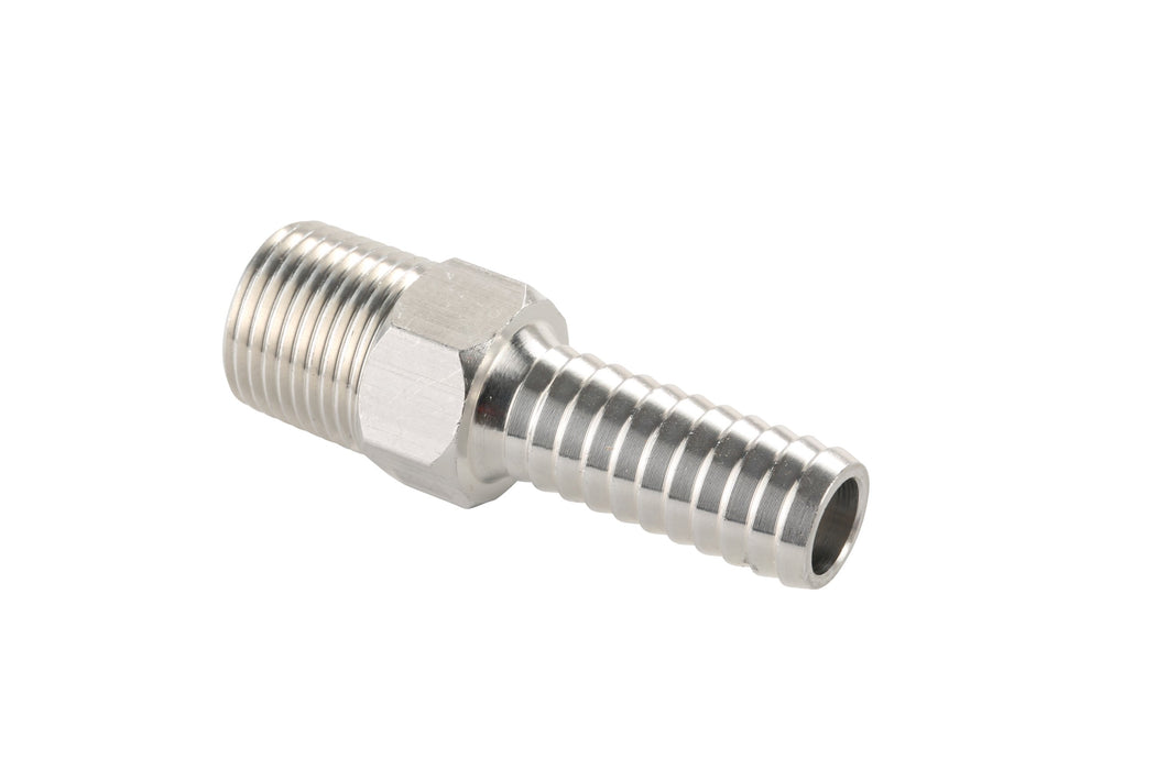Attwood 88FBMA102-6 Universal Aluminum Fuel Hose Fitting 3/8" NPT x 3/8" Barb