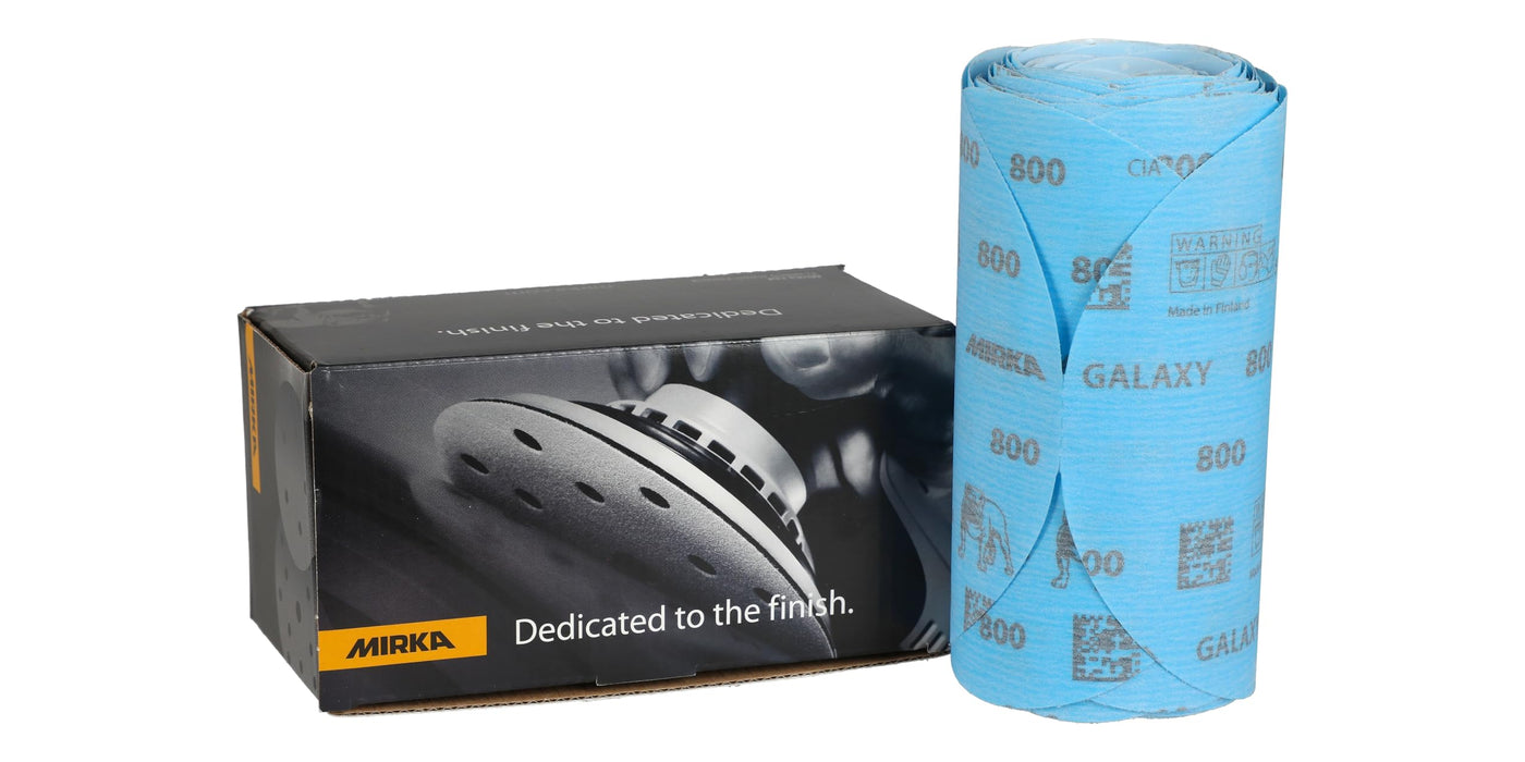 Mirka FY-6PF-800 Galaxy PSA Abrasive Disc Roll, 6", Grade 800, 100/roll