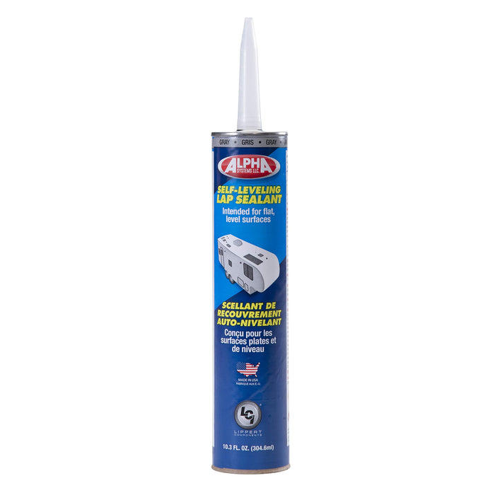 Lippert 862147 Alpha Systems Low VOC Self-Leveling Lap Sealant, 10.3 oz., Grey