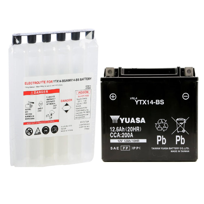 Yuasa Battery Inc. YUAM3RH4S Yuasa Maintenance Free Battery Fresh Pack