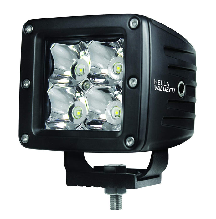 Hella 357204821 Valuefit Cube 4 LED Flood Light KitKit, Black