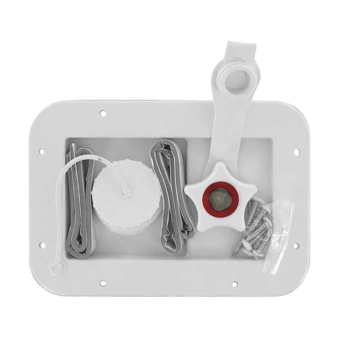 Valterra A01-2001VP Gravity City 1/2" Air Vent Water Inlet & Includes Hardware &, Installation Tape