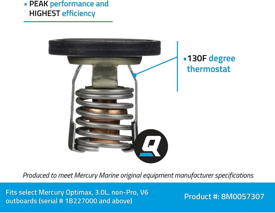 Mercury 8M0057307 | Quicksilver Thermostat 54 Degree C / 130 Degree F