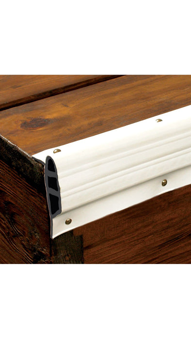 Taylor Made Products 46096 White, Medium Double Molded Vinyl Dock Edging. 10' Coil