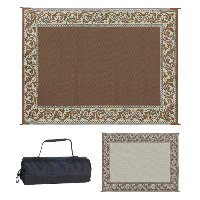 Ming's Mark RA7-BRN/BEIGE Reversible Mat, Classical 9' x 12'
