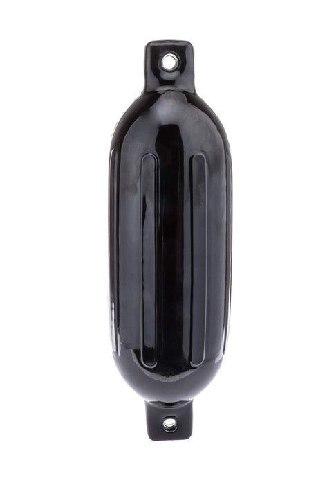 Seachoice DE79236S 79061 Twin Eye Ribbed Fender, Black, 6.5 x 23"