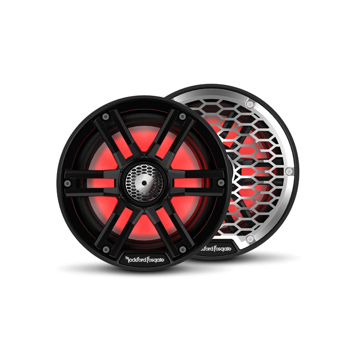 Rockford Fosgate M2-65B Color Optix Marine 2-Way Speakers, 6.5" Black / Stainless