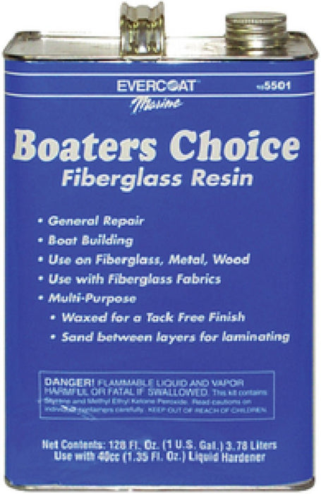 Fibre Glass-Evercoat 105501 Boaters Choice Resin w/Wax