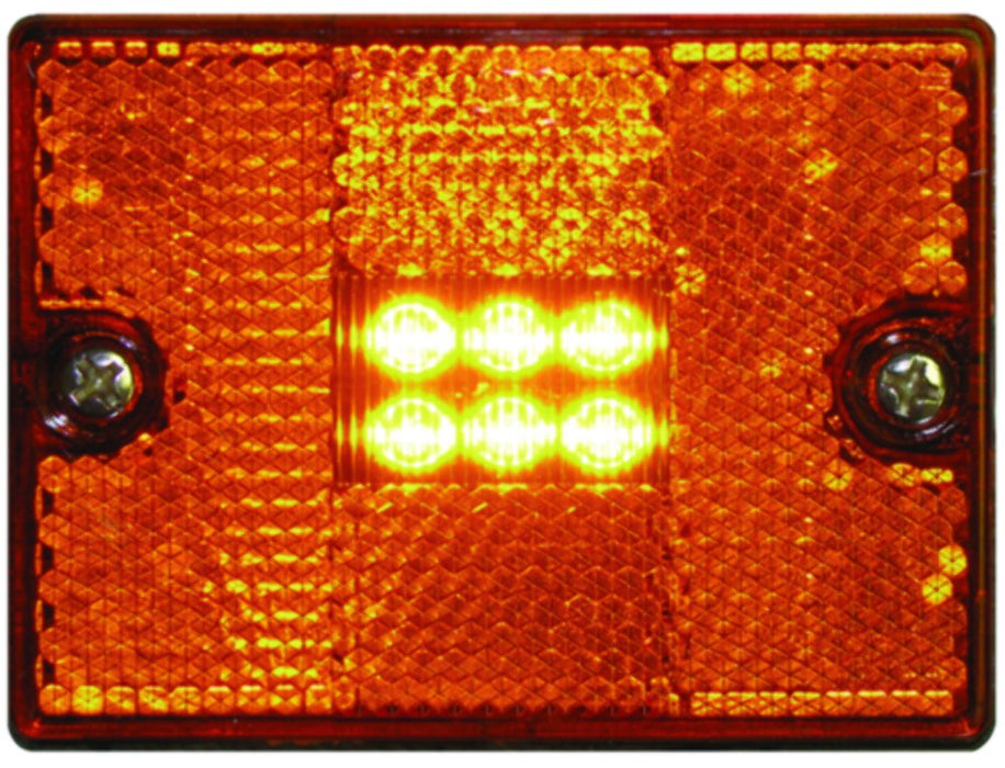 Seachoice MCL36ASSCH 52891 LED Square Stud-Mount Clearance/Marker Light