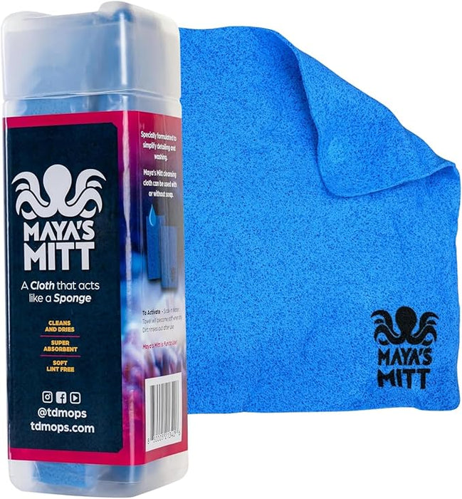 TD Mop Maya’s Mitt Cleaning Sponge Cloth 1-Count Large 13 x 20 Inches I 4-Pack Small 6 x 6 Inches