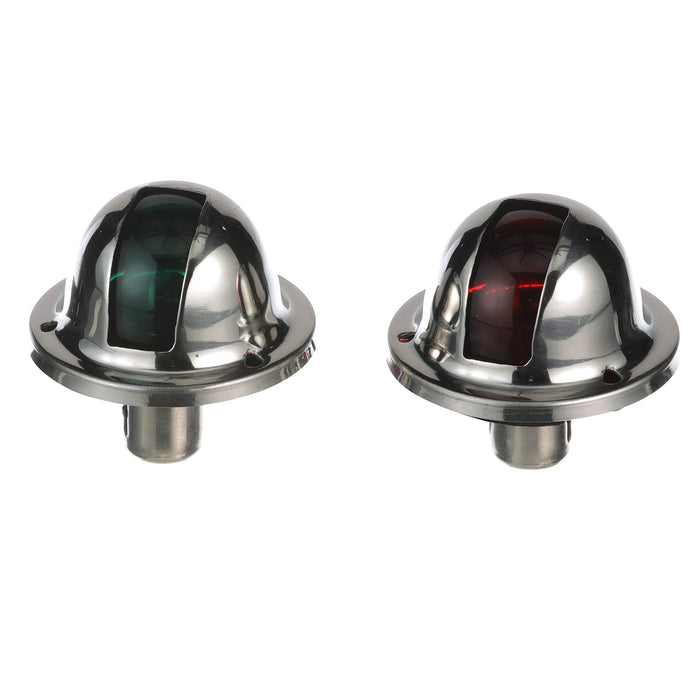 Seachoice 5121 Stainless Steel Side Light Set (P&S), 1NM Visibility, for Sail or Powerboats Under 39'