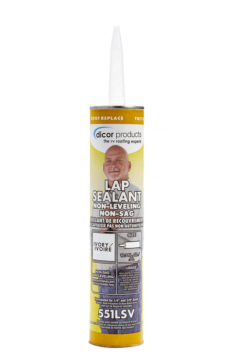 Dicor Corporation 551LSV-1 EPDM Rubber Roof System Non-Sag (Not Self-Leveling), Lap Sealant, Ivory