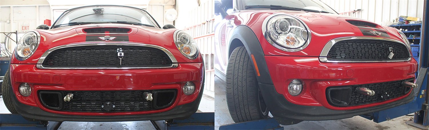 Blue Ox BX1307 Removable Tab RV Tow Baseplates for Mini, Fits 2012-15 Coupe & 2008-14 Clubman (Inc. S) (No JCW)