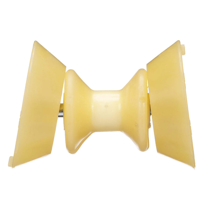 Seachoice 56600 Non-Marking TP Yellow Rubber Bow Roller With Bells 1/2" ID